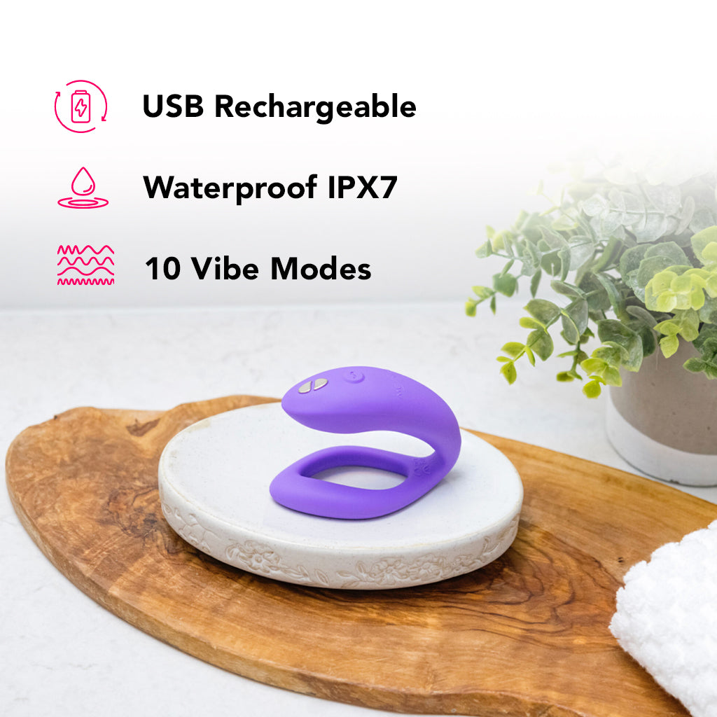 We-Vibe Sync O Expanding Couples Vibe in Purple PinkCherry We-Vibe Sync O Expanding Couples Vibe in Purple PinkCherry