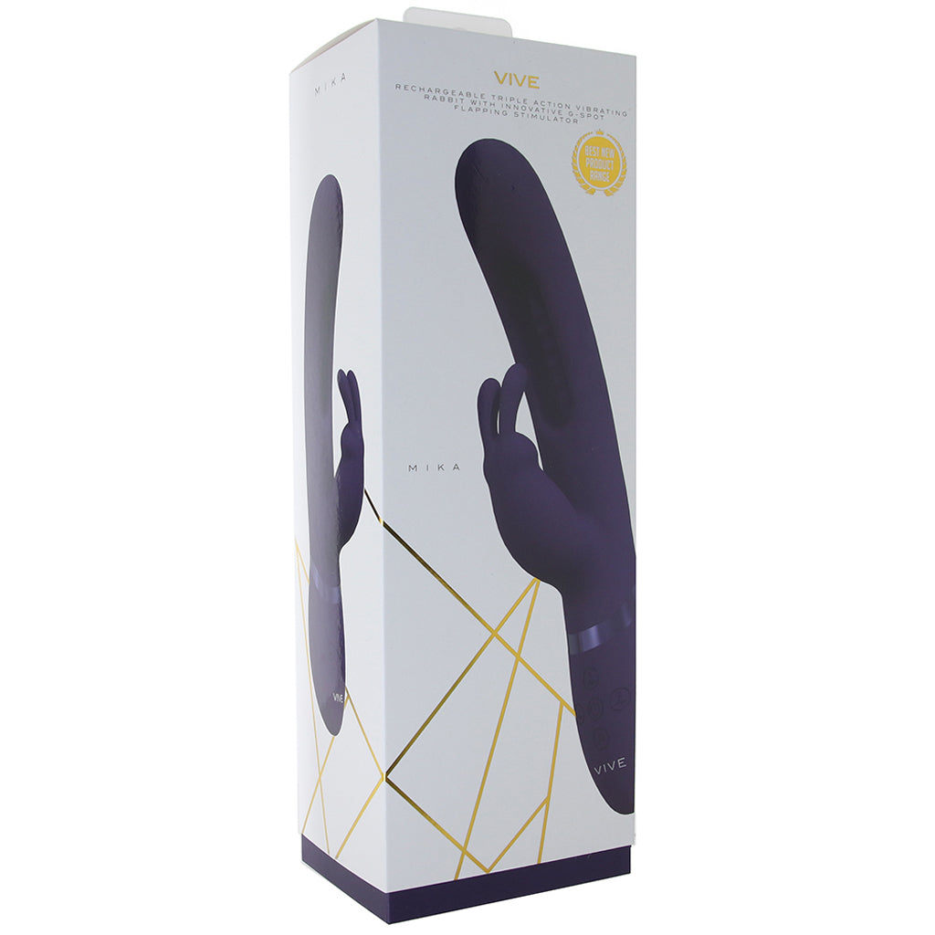 Vive Mika Triple Action Rabbit Vibe PinkCherry Vive Mika Triple Action Rabbit Vibe PinkCherry