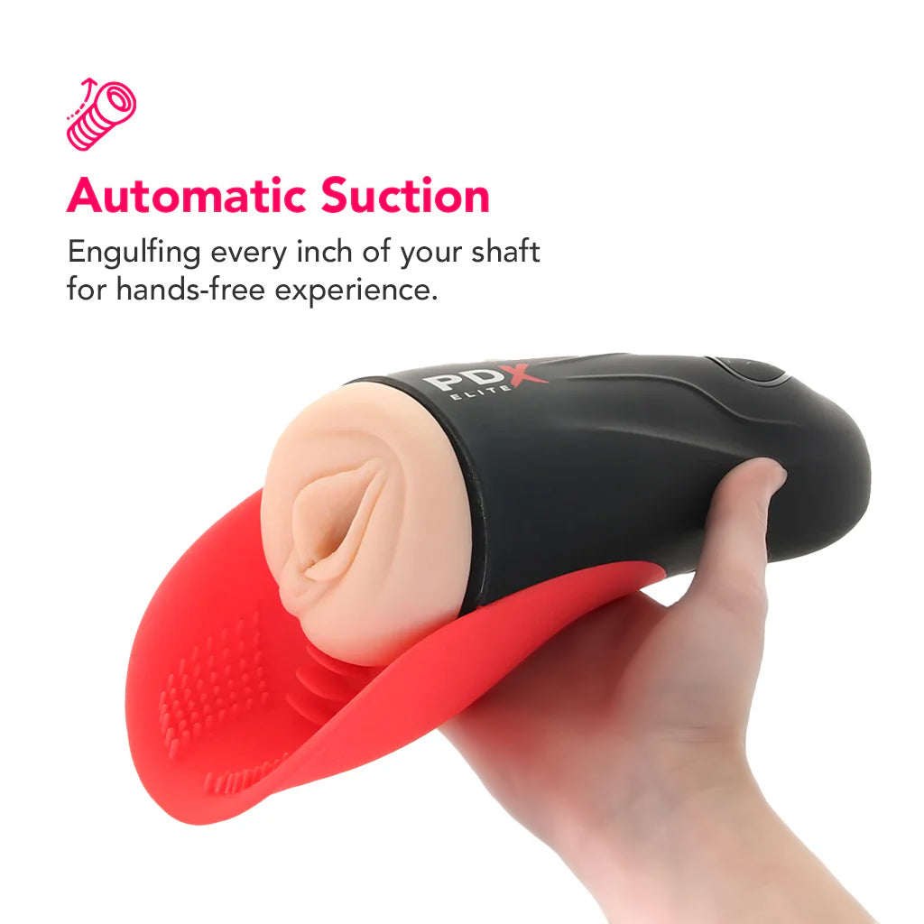 PDX Elite F**k-O-Matic Auto Suction Stroker PinkCherry PDX Elite F**k-O-Matic Auto Suction Stroker PinkCherry