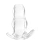 Master Series Clear View Hollow Anal Plug in S