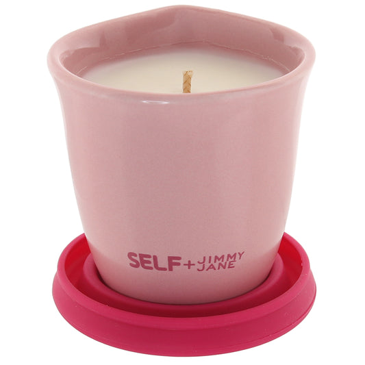 Self + JimmyJane Massage Candle 4.5oz in Bergamot Rose