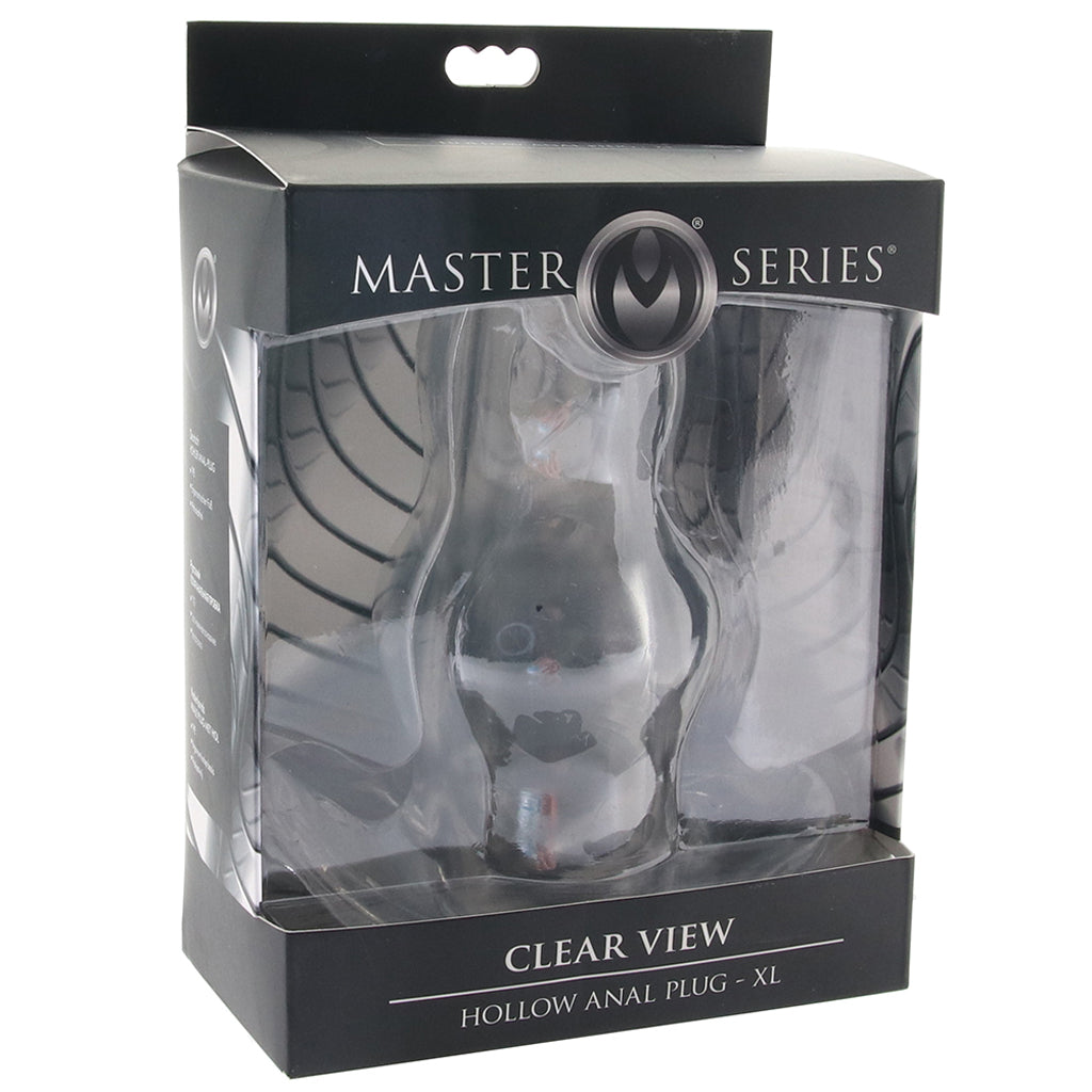 Master Series Clear View Hollow Anal Plug PinkCherry Master Series Clear View Hollow Anal Plug PinkCherry