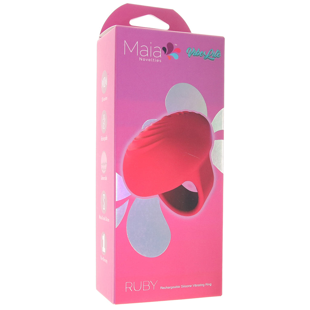 Ruby Silicone Ring Vibe PinkCherry Ruby Silicone Ring Vibe PinkCherry