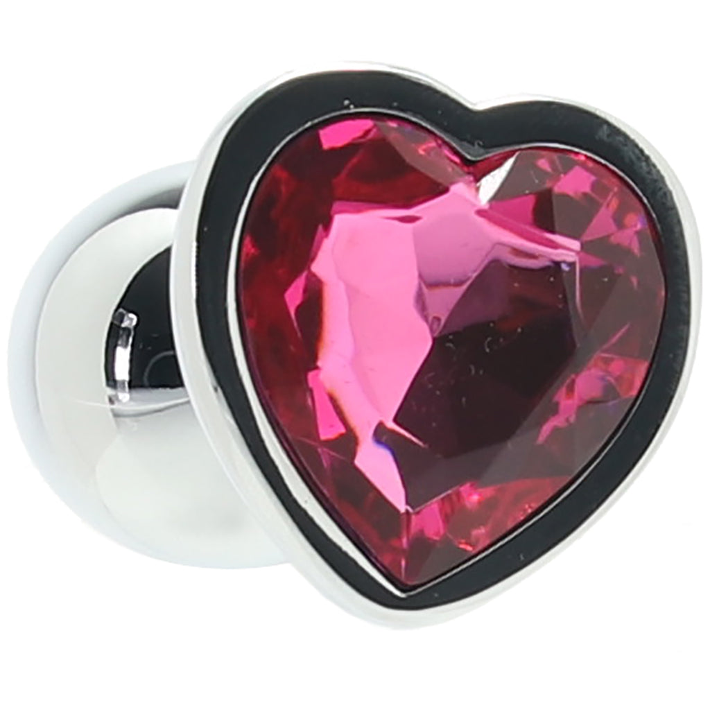 Ouch! Pink Heart Gem Plug in Small PinkCherry Ouch! Pink Heart Gem Plug in Small PinkCherry