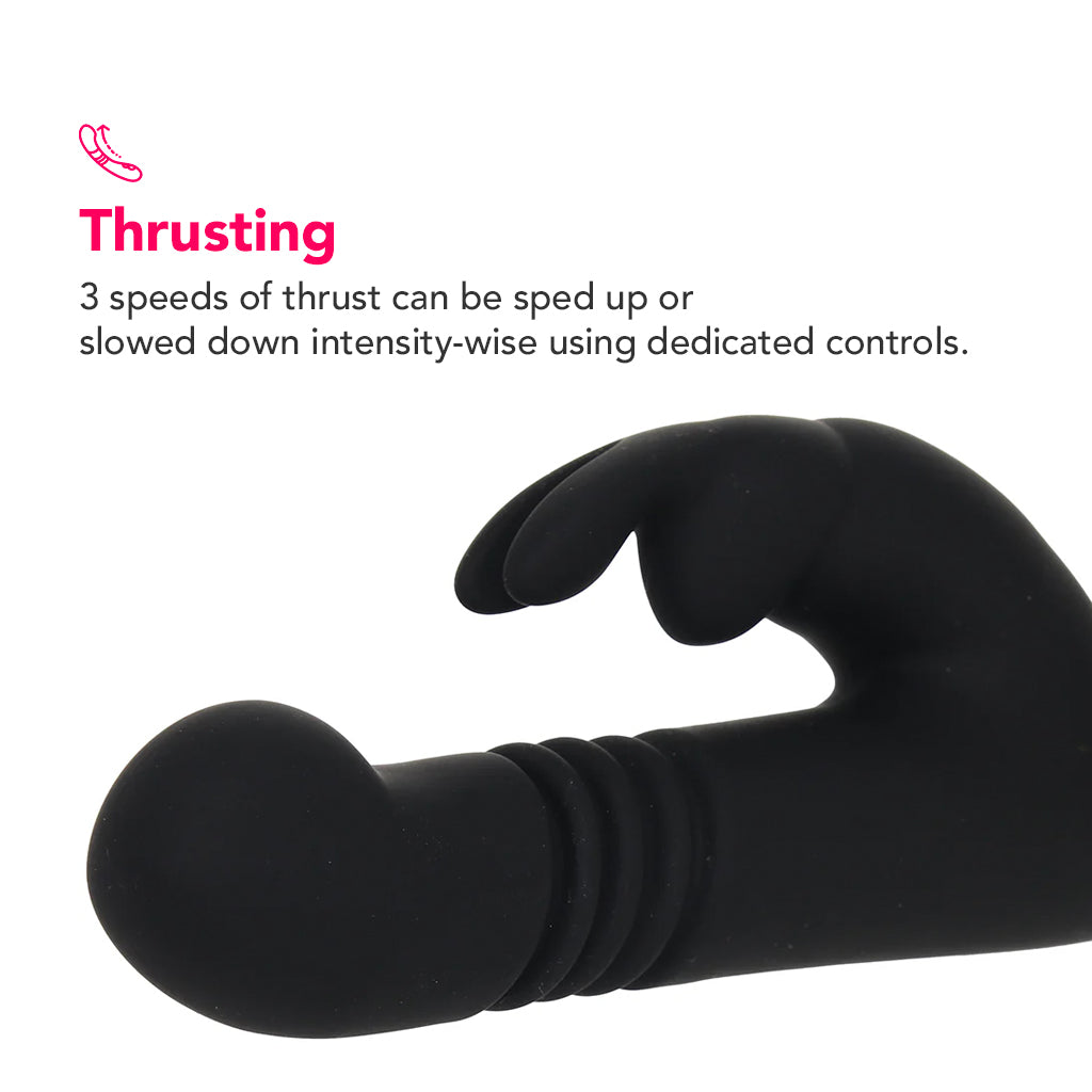 Greedy Girl Thrusting G-Spot Rabbit Vibrator PinkCherry Greedy Girl Thrusting G-Spot Rabbit Vibrator PinkCherry