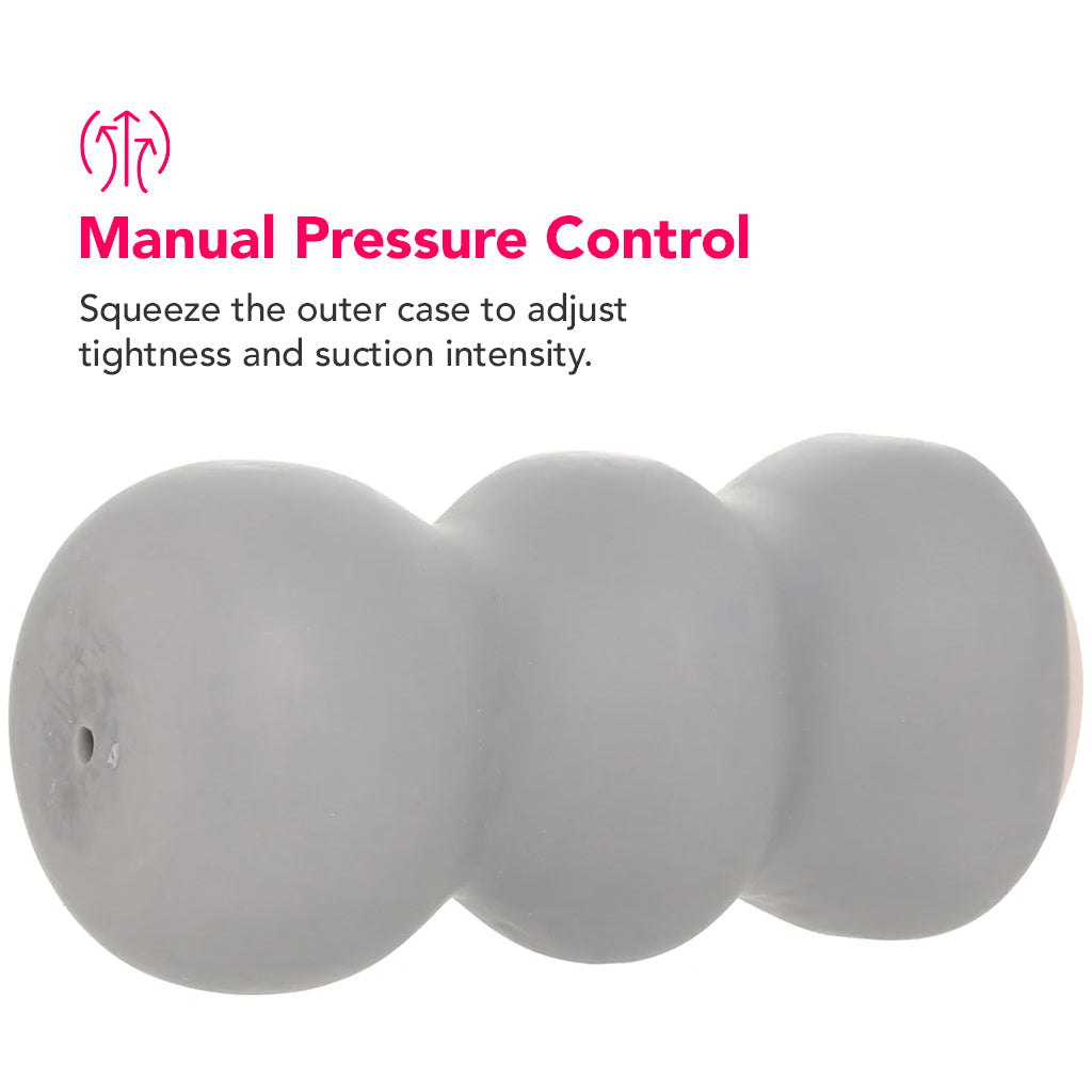 The Gripper Ripple Grip Masturbator PinkCherry The Gripper Ripple Grip Masturbator PinkCherry
