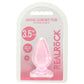 RealRock Crystal Clear Jelly 3.5 Inch Butt Plug in Pink