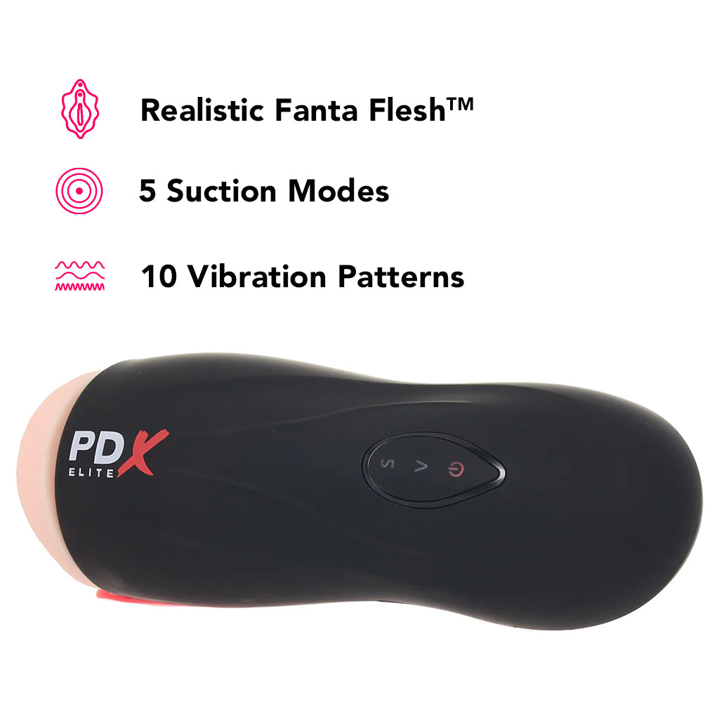 PDX Elite F**k-O-Matic Auto Suction Stroker PinkCherry PDX Elite F**k-O-Matic Auto Suction Stroker PinkCherry