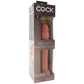 King Cock Elite Dual Density 9 Inch Silicone Cock in Light