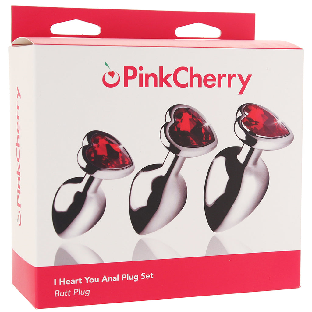 PinkCherry I Heart You Anal Plug Set PinkCherry