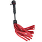 Leather Mini Flogger in Red