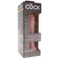 King Cock Elite Dual Density 8 Inch Silicone Cock in Light