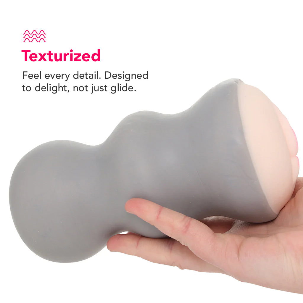 The Gripper Ripple Grip Masturbator PinkCherry The Gripper Ripple Grip Masturbator PinkCherry