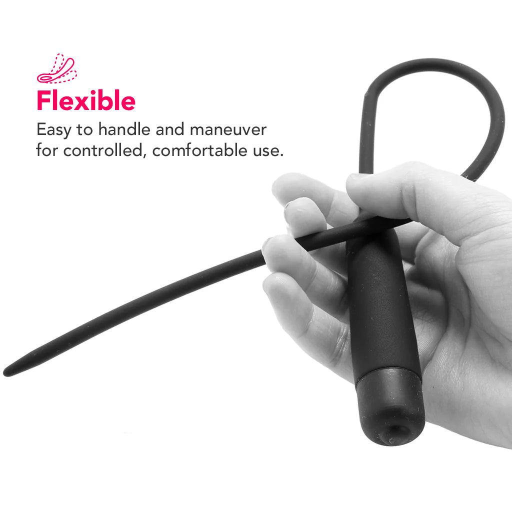 Ouch! Vibrating Extra Long Silicone Urethral Sound PinkCherry Ouch! Vibrating Extra Long Silicone Urethral Sound PinkCherry
