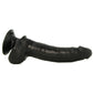 King Cock 9 Inch Vibrating Dildo with Balls in Black