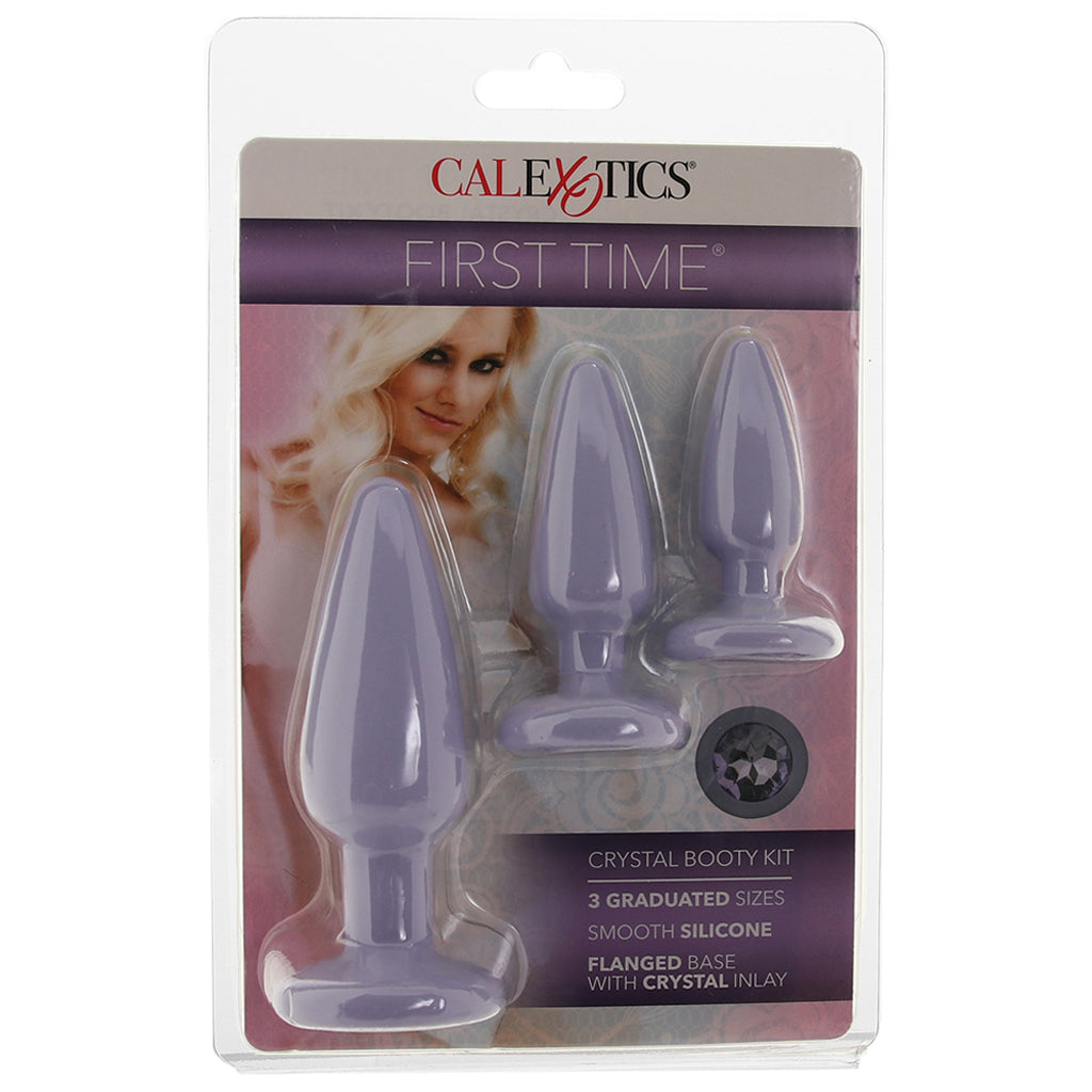First Time Crystal Booty Anal Plug Set in Purple PinkCherry First Time Crystal Booty Anal Plug Set in Purple PinkCherry