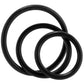 3 Pack Rubber Cock Ring in Black