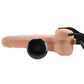 6 Inch Hollow Vibrating Strap-On with Remote