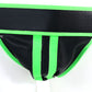 Ouch! Glow In The Dark Striped Jock Strap in S/M