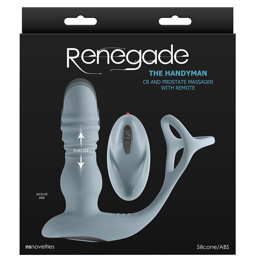 The Handyman Thrusting Prostate Massager PinkCherry The Handyman Thrusting Prostate Massager PinkCherry