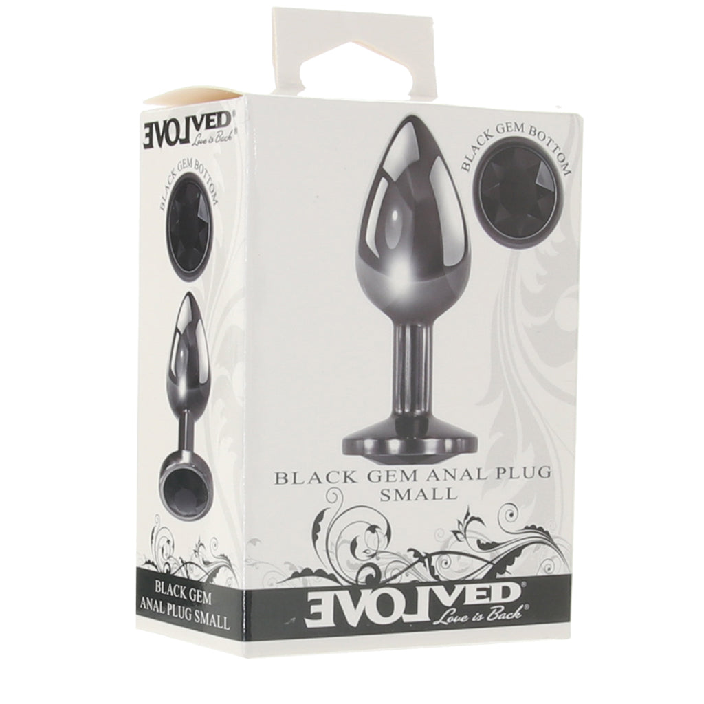 Black Gem Anal Plug in Small PinkCherry Black Gem Anal Plug in Small PinkCherry