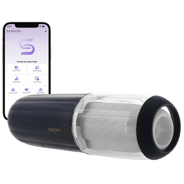 Alex Neo 2 Interactive Thrusting Masturbator in Dark Blue PinkCherry Alex Neo 2 Interactive Thrusting Masturbator in Dark Blue PinkCherry