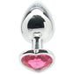 Ouch! Pink Heart Gem Plug in Large