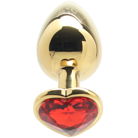 Ouch! Red Heart Gem Plug in Large