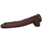 King Cock 14 Inch Cock with Balls in Chocolate
