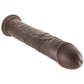 King Cock Elite Dual Density 11 Inch Silicone Cock in Brown