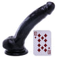 Basix 9 Inch Suction Cup Dildo in Black