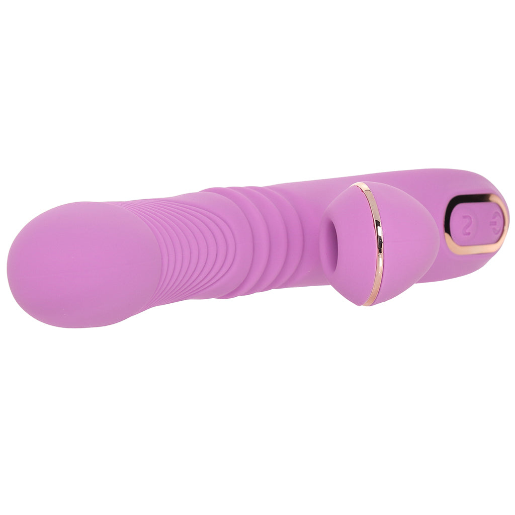 Shegasm Pro-Thrust Suction Rabbit in Pink PinkCherry Shegasm Pro-Thrust Suction Rabbit in Pink PinkCherry