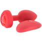Vibrating Heart Plug in Red