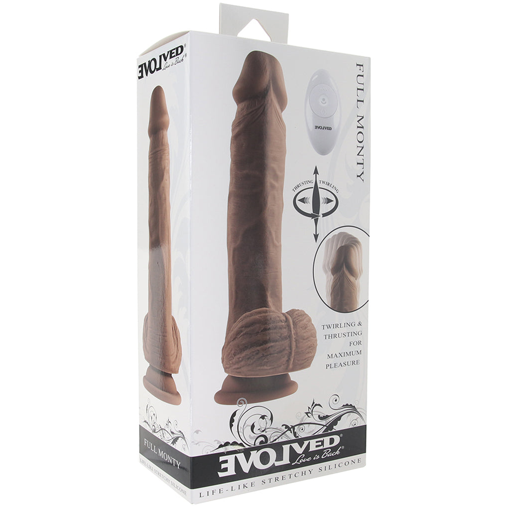 Full Monty 9 Inch Thrusting and Twirling Dildo in Dark PinkCherry Full Monty 9 Inch Thrusting and Twirling Dildo in Dark PinkCherry