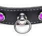 Master Series Fierce Vixen Leather Choker in Purple