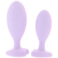 First Time Crystal Booty Butt Plug Duo in Purple