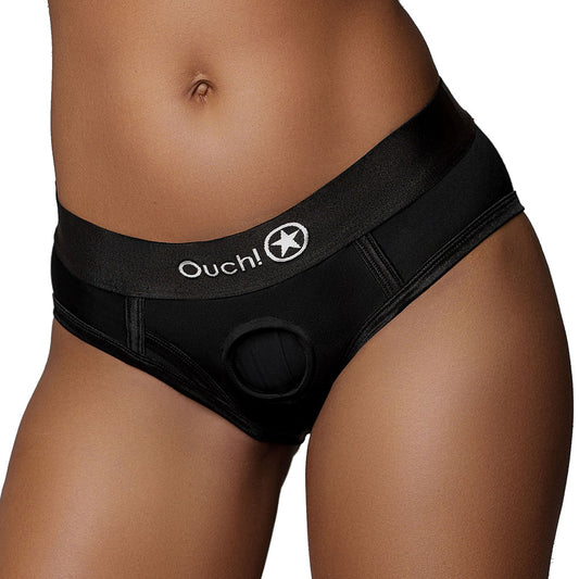 Ouch! Vibrating Strap-on High Cut Brief /L