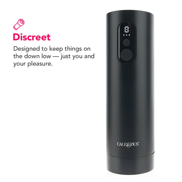 Bionic Sucking and Vibrating Masturbator - Black main image 1