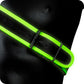 Ouch! Glow In the Dark Gladiator Harness in L/XL