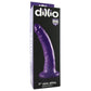 Dillio 7 Inch Slim Dildo in Purple