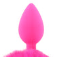 Bunny Tail Beginner Silicone Butt Plug in Pink