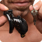 Master Series Double Lockdown Chastity Cage in Black