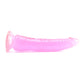 Basix Slim 7 Inch Dildo in Pink