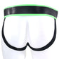 Ouch! Glow In The Dark Striped Pouch Jock Strap in L/XL