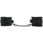 Sincerely Fur Lined Lace Handcuffs in Black