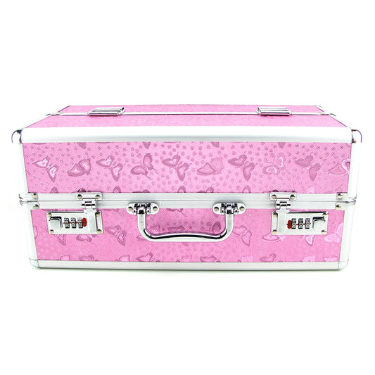 Lockable Large Vibrator Case in Pink