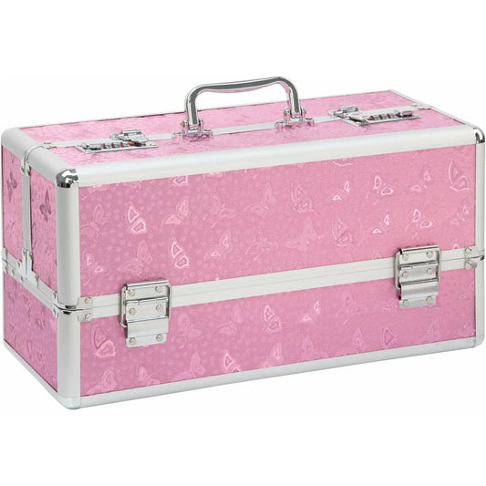 Simple and True Lockable Large Vibrator Case in Pink