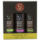 Hempseed Massage Oil Gift Set in 2oz/59mL x 3