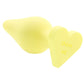 Candy Hearts Spank Me Small Butt Plug in Yellow
