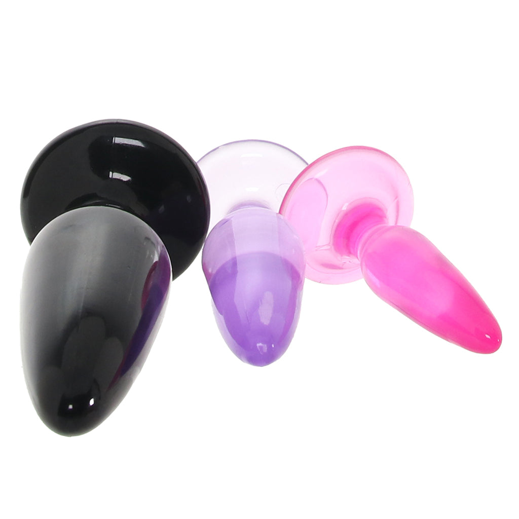 Jelly Rancher Anal Trainer Pleasure Plugs Kit PinkCherry Jelly Rancher Anal Trainer Pleasure Plugs Kit PinkCherry